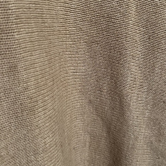 RD Style Tan Black Button Side Calandri Poncho Sweater Long Sleeve Cowl Neck Sm - Picture 8 of 14